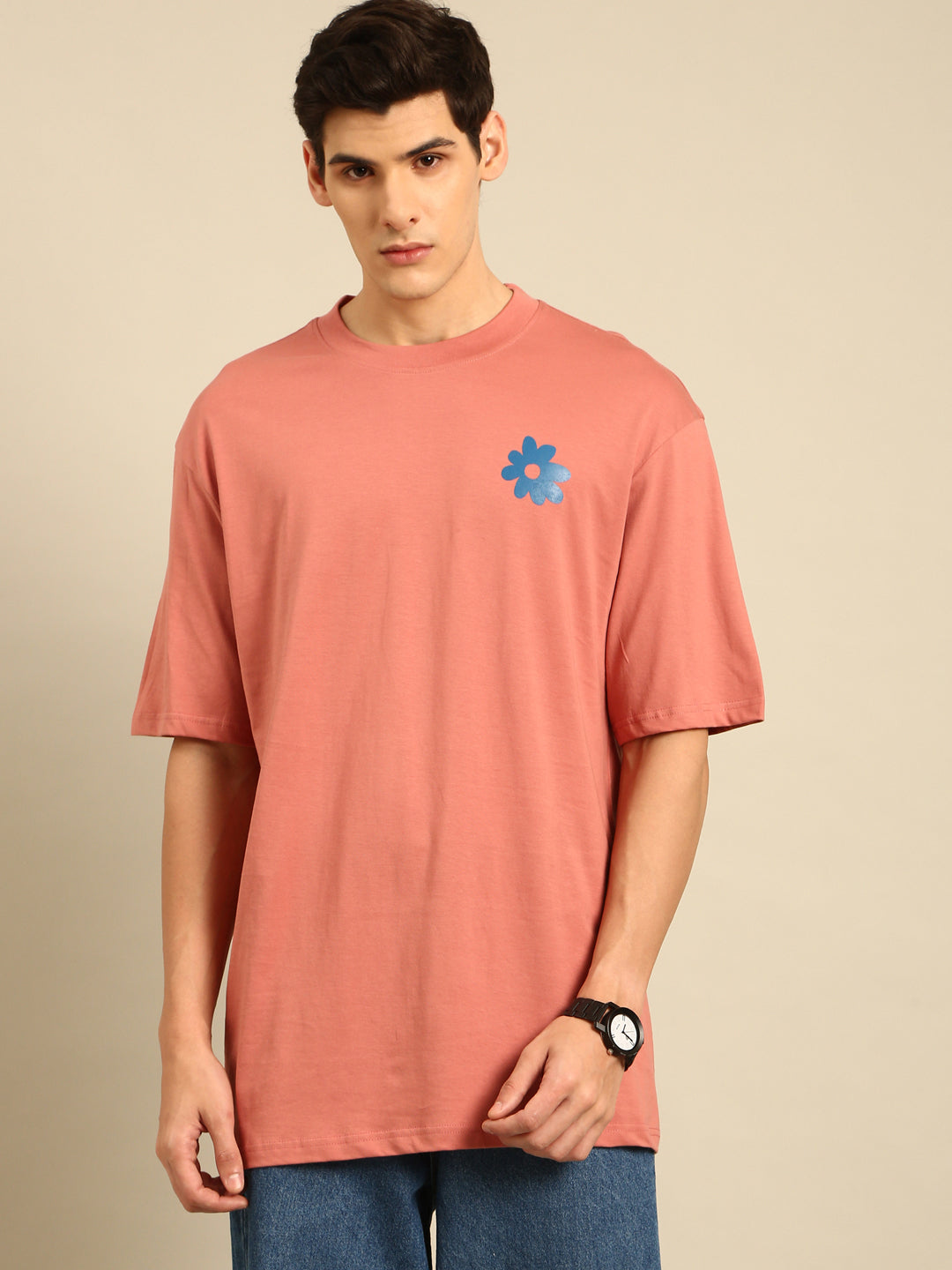 The Little Things: Pink typography print oversized fit tshirt