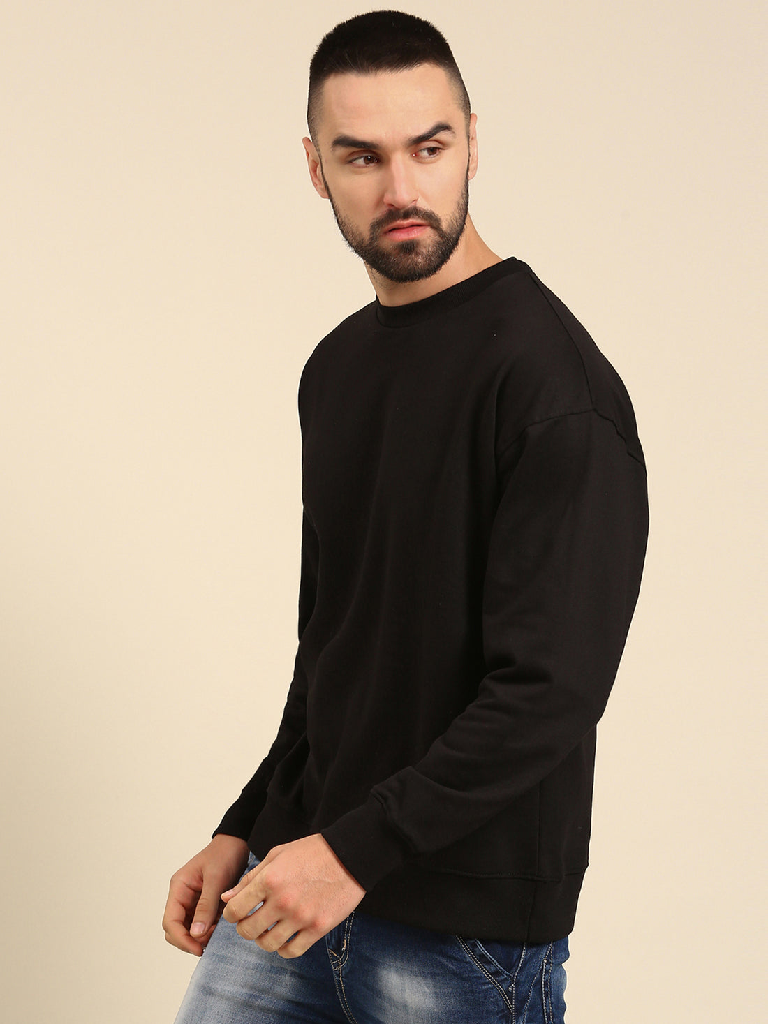 Winter Essentials: Black Oversized Sweatshirt